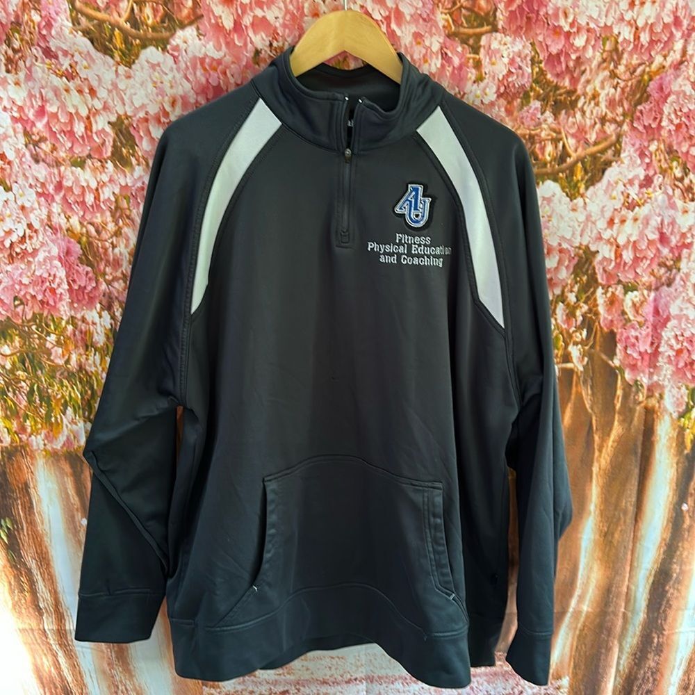 Aurora University Physical Education Coaching 1/4 Zip Sweatshirt Men’s size XL